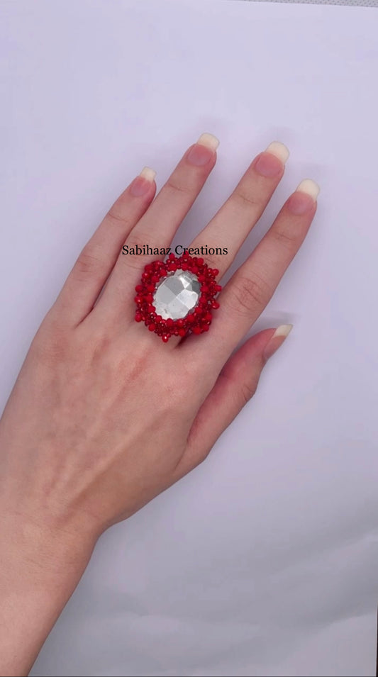 Garnet Glamour Ring ❤️