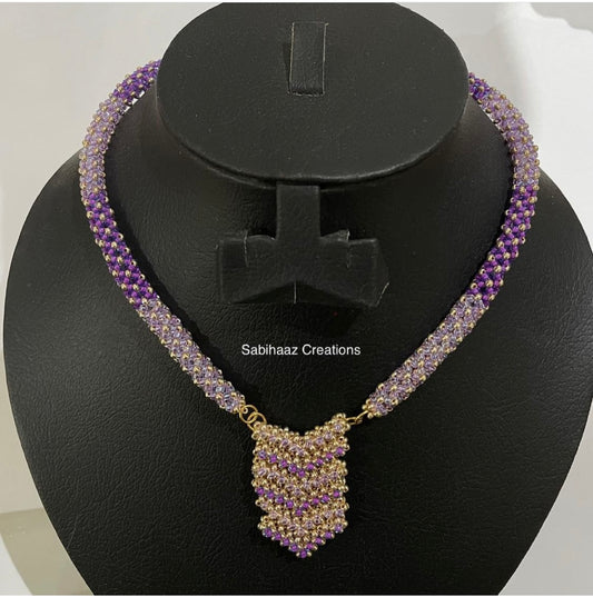 Purple Ombre Necklace
